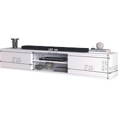 Floating TV Stand for 75 Inch TVs, Modern Entertainment Center