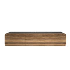 Floating TV Stand Wall Mounte for up to 80 inch TV and Under TV Cabinet (Walnut)