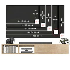 Floating TV Stand & Floating Entertainment Center (71 Inch, 1 Door 2 Shelves)