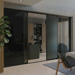 Glass Room Divider Panel and Partition Wall