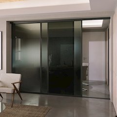 Glass Room Divider Panel and Partition Wall