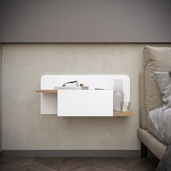 Floating Nightstand - Multipurpose Storage Hallway Cabinet