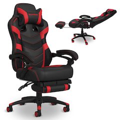 Gaming Chairs For Adults With Headrest Pillow - Red