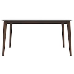 Lindsey Solid Wood White Top Dining Table