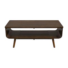Brown Walnut Coffee Table with Sturdy Frame and Modern Design