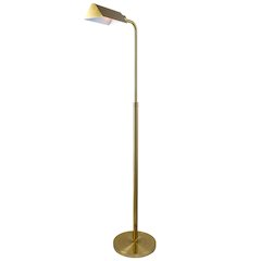 Elara Floor Lamp Gold outer and White inner