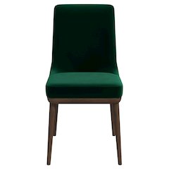 Kate Green Velvet Solid Wood Dining Chair (Set Of 2)