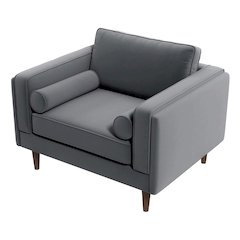 Amber Velvet Lounge Chair