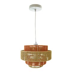 Dorset Pendant Lamp - White and Natural/Terracotta