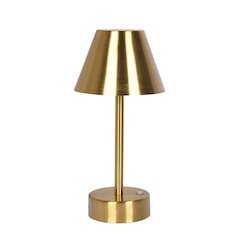 Elegance Rechargeable LED Table Lamp (Plated Brass)