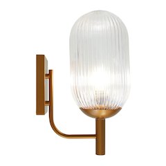 Dewdrop Wall Lamp - Bronze and Clear