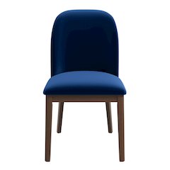 Kaitlyn  Navy Blue Velvet Dining Chair (Set Of 2)