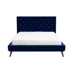 Dillon Velvet Platform Bed