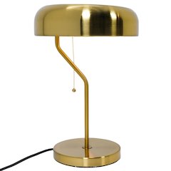Metro Table lamp with Gold outer and White inner