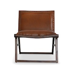 Everett Tan Leather Lounge Chair