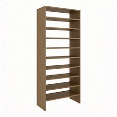 Orion Modern Shoe Rack Functional Design for Bedroom and Entryway, Natural Oak