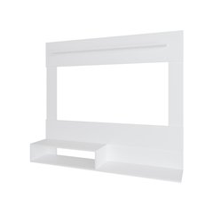 Irmo Wall-Mounted Entertainment Center with Shelves, White