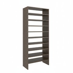 Modern Shoe Rack Multi Tier Storage for Bedroom and Entryway, Gray Walnut