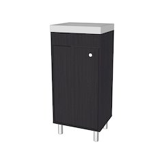 Oracle Bathroom Vanity, Single Door, Two Storage Shelves, Wengue Finish