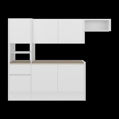 San Francisco DALI Kitchen Cabinet Set with Storage and Open Compartments