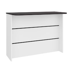 Central  kitchen island with modern design, ample storage space Wenge and white