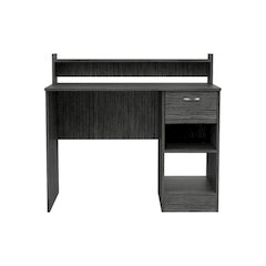 Charlotte Computer Desk with 2 Storage Shelves and Drawer