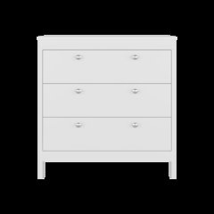 RETI 3-Drawer Chest with Functional Storage and Modern Design, WHITE