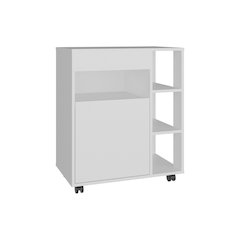 Space-Saving Microwave Cart Cabinet,Storage, Microwave Stand, and Rolling Wheels