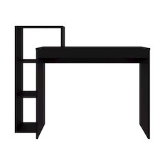 FM FURNITURE Salomé Computer Desk with Open Storage, Wenge