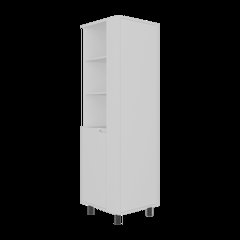 VIDALIA Cleaning Supplies Cabinet with Shelves and Tall Door, WHITE