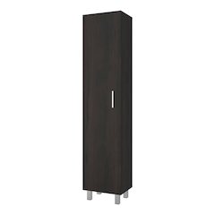 Vegas Storage Cabinet for Laundry Room with Fixed Shelves, Stained Walnut