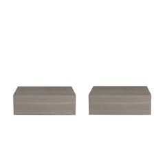 Texas Set of 2 Modern Nightstands with Storage, with Metal Legs, Light Oak.