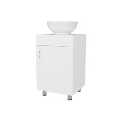 Loli Bathroom Vanity with Integrated Sink and Faucet, White