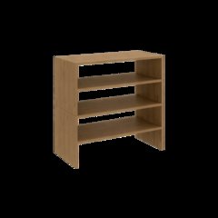 Orion Modern Shoe Rack Functional Design for Bedroom and Entryway, Natural Oak