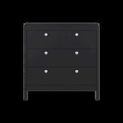 RETI 3-Drawer Chest with Functional Storage and Modern Design, WENGUE