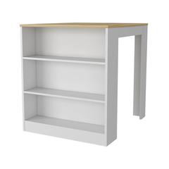 Alameda Kitchen Island, Three Drawers Concealed