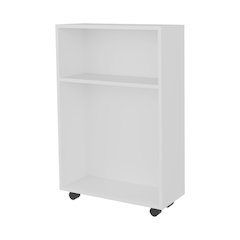Concho Rolling Storage Cart,  Versatile Compact Design, White