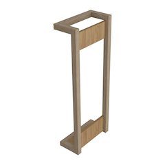 Towel Rack, wall-mounted design, open vertical frame, Natural Oak