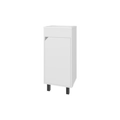 Quartzsite  Bathroom Vanity with Integrated Sink and Faucet, White