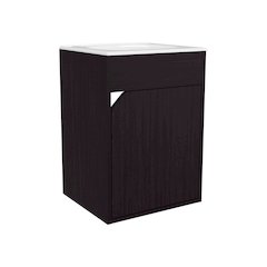 Nelson Bathroom Floating Vanity with a Door, Wengue