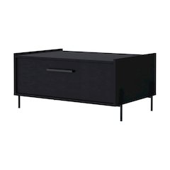 Glendale Coffee Table with Flip-Down Door in Melamine, Wenge