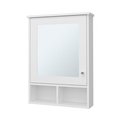 Poston Medicine Cabinet With a Door And Included Mirror, White