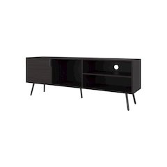 Mescal Tv Stand Multistorage with a Door and Open Storage, Wengue