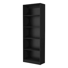 Sutton 4 Shelves Bookcase with Modern Storage Shelves, Wenge