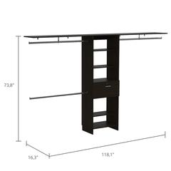 Broncos 70" Closet Single Drawer