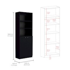Oracle 3 Piece Living Room Set with 3 Bookcases, Wenge