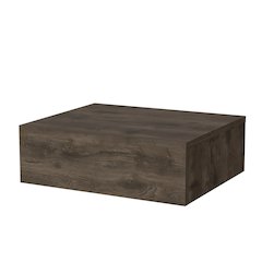 Vienna Floating Nightstand, Sleek Wall-Mounted Design, Dark Brown