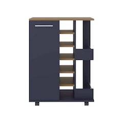 Carefree bar cabinet, bottle racks, double side shelves, modern design