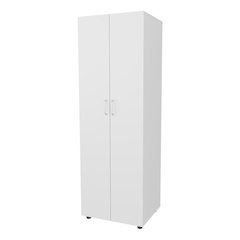 Pisinemo Armoire with 2 Doors and Hanging Rod, White