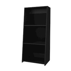 Anthem Bookcase in melamine with three shelves, Wenge